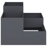Garden Planter Anthracite 100 x 100 x 60 cm Steel 865864