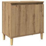 Sink Cabinet Artisan Oak 58x33x60 cm Engineered Wood 857115