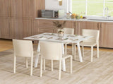 Solid Wood Folding Dining Table, Drop Leaf Table for 2-4 People, Rectangle Kitchen Table for Small T3398P342218