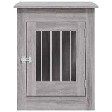 Dog Crate Furniture Grey Sonoma 55x80x68 cm Engineered Wood 838328