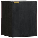5 Piece Bathroom Furniture Set Black Engineered Wood 3309997