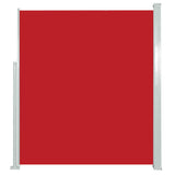 Patio Retractable Side Awning 100x500 cm Red 48385