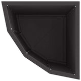 Corner Planter Black 30 x 30 x 50 cm Steel 883675