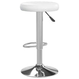 Bar Stools 2 pcs White Faux Leather 333097