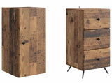 Cabinet Set 2 pcs Old Wood 34.5 x 34.5 x 90 cm Engineered Wood 3416896