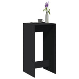 ZNTS Bar Table Black 51x50x103.5 cm Engineered Wood 854419