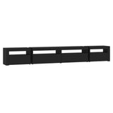 TV Cabinet with LED Lights Black 270x35x40 cm 3152747