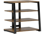 HiFi Stand, with Four Storage Shelves - Rustic Brown T3398P377903