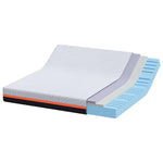 Mattress White and Grey 180 x 200 cm Memory Foam 4106308