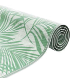 Outdoor Rug Leaf ARAKIL Green and White 400 x 300 cm 42003521