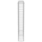 Gabion Wall with Covers Galvanised Steel 100x20x150 cm 143579
