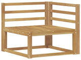 Outdoor Sofa Set 7 pcs White 59 x 59 x 37 cm Solid Acacia Wood 3387328