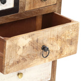 ZNTS Drawer Cabinet 45x30x105 cm Solid Reclaimed Wood 286508
