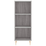 Highboard Grey Sonoma 34.5x34x180 cm Engineered Wood 3198975
