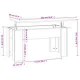 Coffee Table Brown Oak 101x49x52 cm Engineered Wood 819280