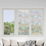 Window Films 3 pcs Frosted 3D Rainbow Pattern PVC 3208987