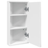 Corner Bathroom Mirror Cabinet White 30x24x60 cm 357977