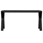 ZNTS Coffee Table Legs Y-Frame 90x30x43 cm Steel 357925