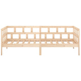 Day Bed without Mattress Solid Wood Pine 90x190 cm Single 820217
