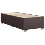 Box Spring Bed with Mattress Dark Brown 100x200 cm Fabric 3285795