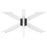 Coffee Table Leg Spider Shape White 98x58x cm Steel 4013109