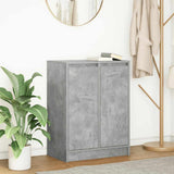 Sideboard Concrete Grey 57x34x76 cm Engineered Wood 861619