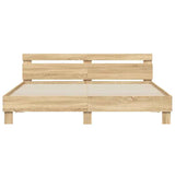 Bed Frame without Mattress Sonoma Oak 200x200 cm 3207394