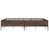 Bed Frame without Mattress Brown Oak 120x190 cm Small Double 3279821