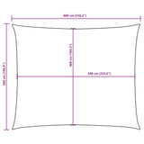 Sunshade Sail Oxford Fabric Rectangular 5x6 m Beige 135164