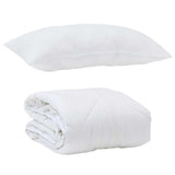 Duvet with Pillow 2 pcs White Microfiber 3376587