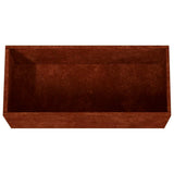 Planter 62x30x29 cm Corten Steel 821556