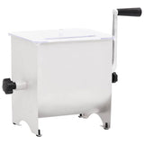 Manual Meat Mixer with Lid Silver Stainless Steel 50959