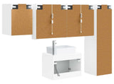 Bathroom Cabinet Set 5 pcs White Engineered Wood 3407327
