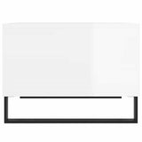 Coffee Table High Gloss White 60x50x36.5 cm Engineered Wood 830550