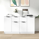 Sideboards 2 pcs White 60x30x70 cm Engineered Wood 3115812