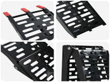 Foldable Motorcycle Ramp 340 kg per ramp 2 pcs Black Aluminium 42021087