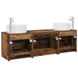 Bathroom Furniture Set 3 pcs Old Wood 49.5 x 44.5 x 65.5 cm 3405945