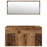 4 Piece Bathroom Furniture Set Old Wood Engineered Wood 3328917