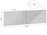 Wall-Mounted Headboard HAARLEM Smoked Oak Engineered Wood 896960