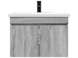Bathroom Vanity Unit with Tap Grey Sonoma 61 x 40 x 74.5 cm 889542