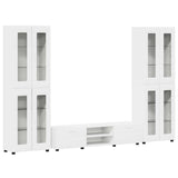 TV Cabinet Set with Drawer FLORIN 3 pcs White Engineered Wood 3397984