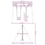 Outdoor Swing Set with Swing and Disc Swing 3283582