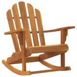 Garden Adirondack Rocking Chair Set of 2 Natural Teak 3154928
