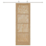 Sliding Door ORKDAL Brown 73.5 x 211 cm Solid Pine Wood 3333412