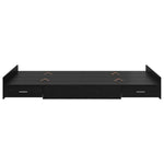 Storage Bed Frame Black oak 120 x 190 cm Engineered wood 3335326