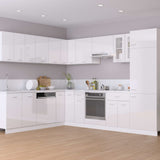 Hanging Cabinet Lyon High Gloss White 50x31x60 cm Engineered Wood 801265