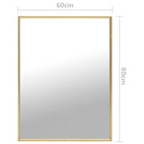 ZNTS Mirror Gold 80x60 cm 322748