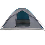 ZNTS Camping Tent Dome 6-Person Blue Waterproof 94413