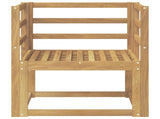 Outdoor Sofa Set Solid Acacia Wood White 3438958