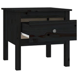 Side Tables 2 pcs Black 50x50x49 cm Solid Wood Pine 813803